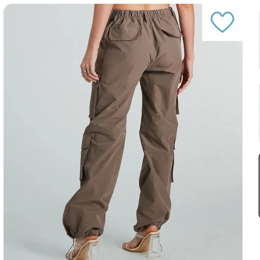 Windsor High-Rise Cargo Pants - Brown